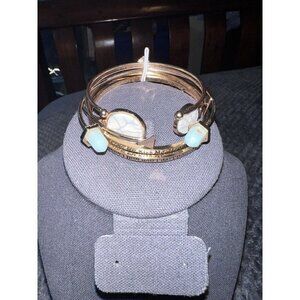 Bohemian Turquoise Cross Open of Love Disc Set Bracelet Bracelets Arm Cuffs
